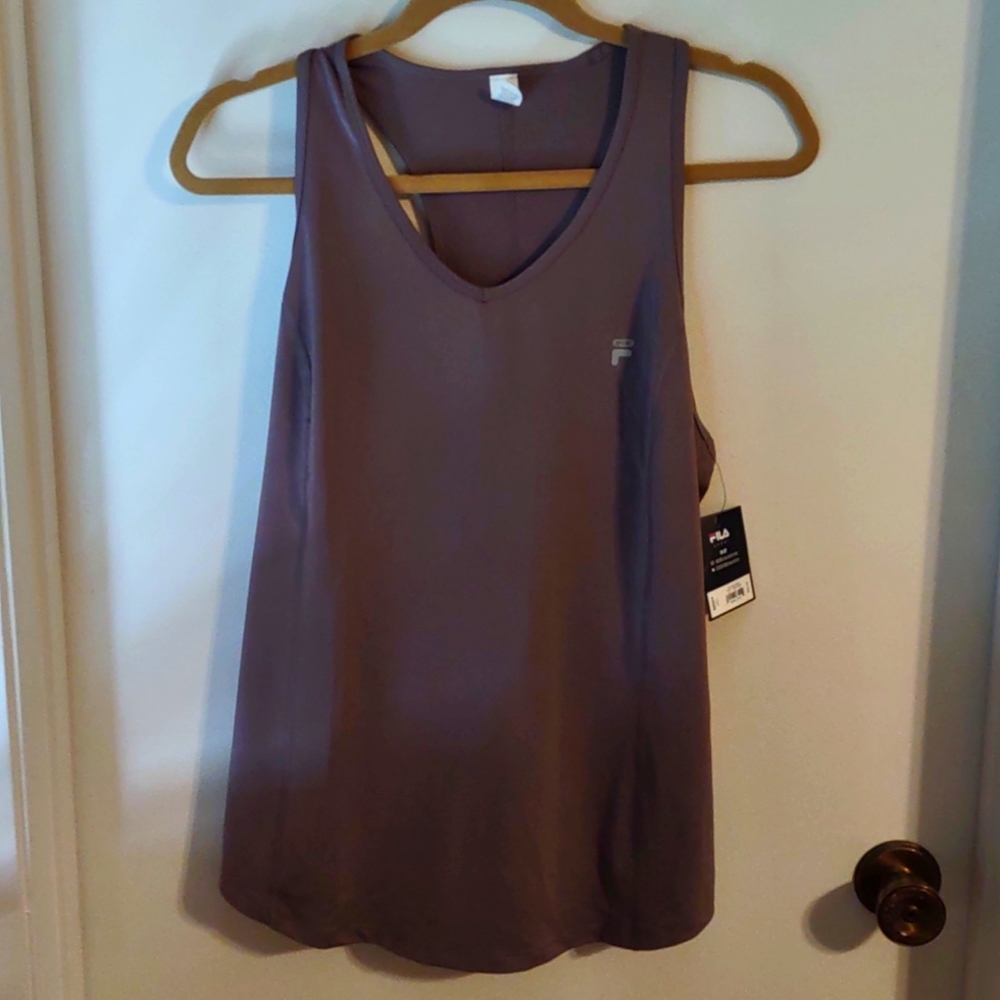 NWT Fila large sport tru dry racer back workout top